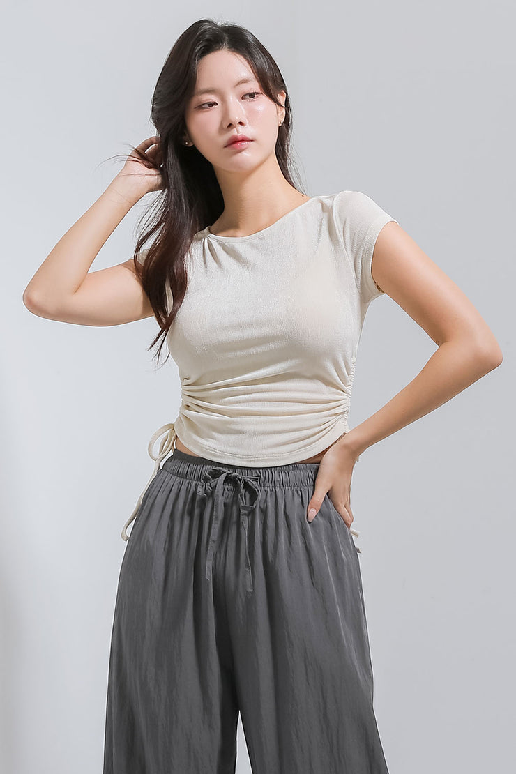 Side Shirring Top