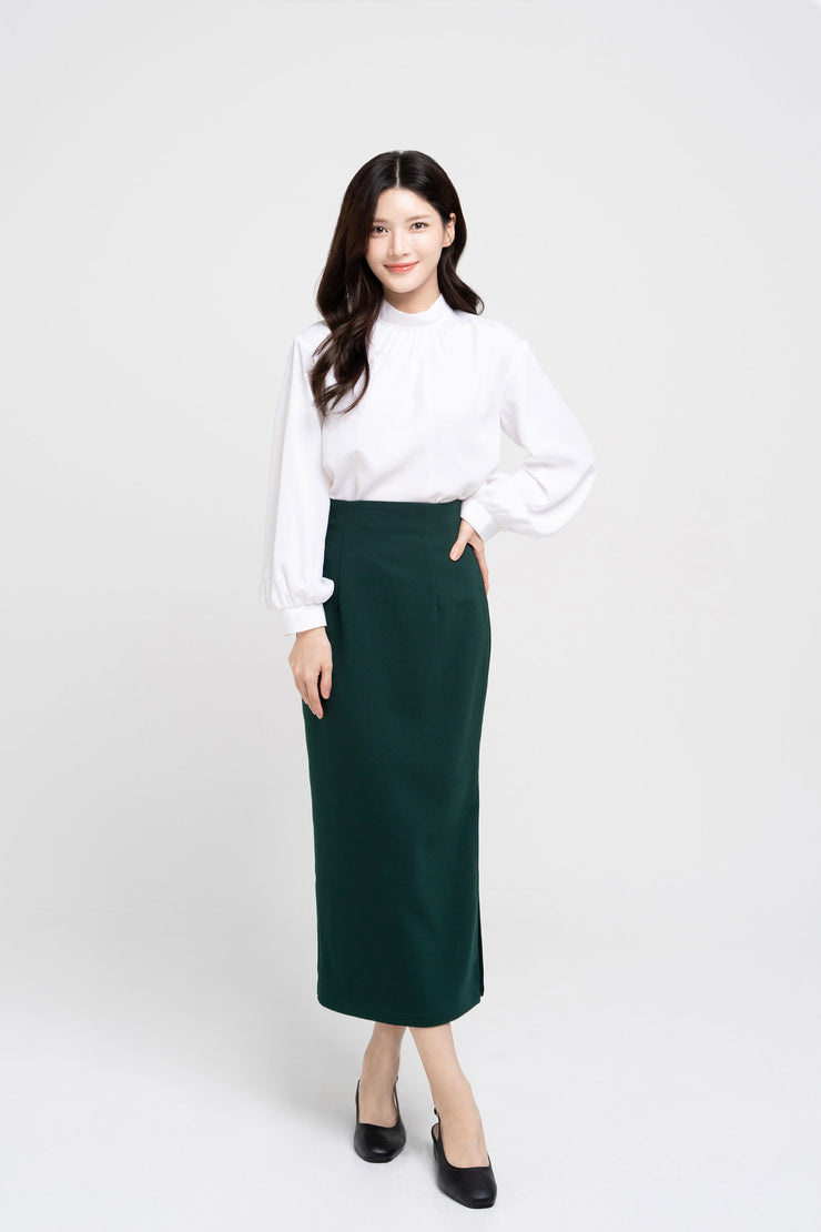 Tucked Long Skirt