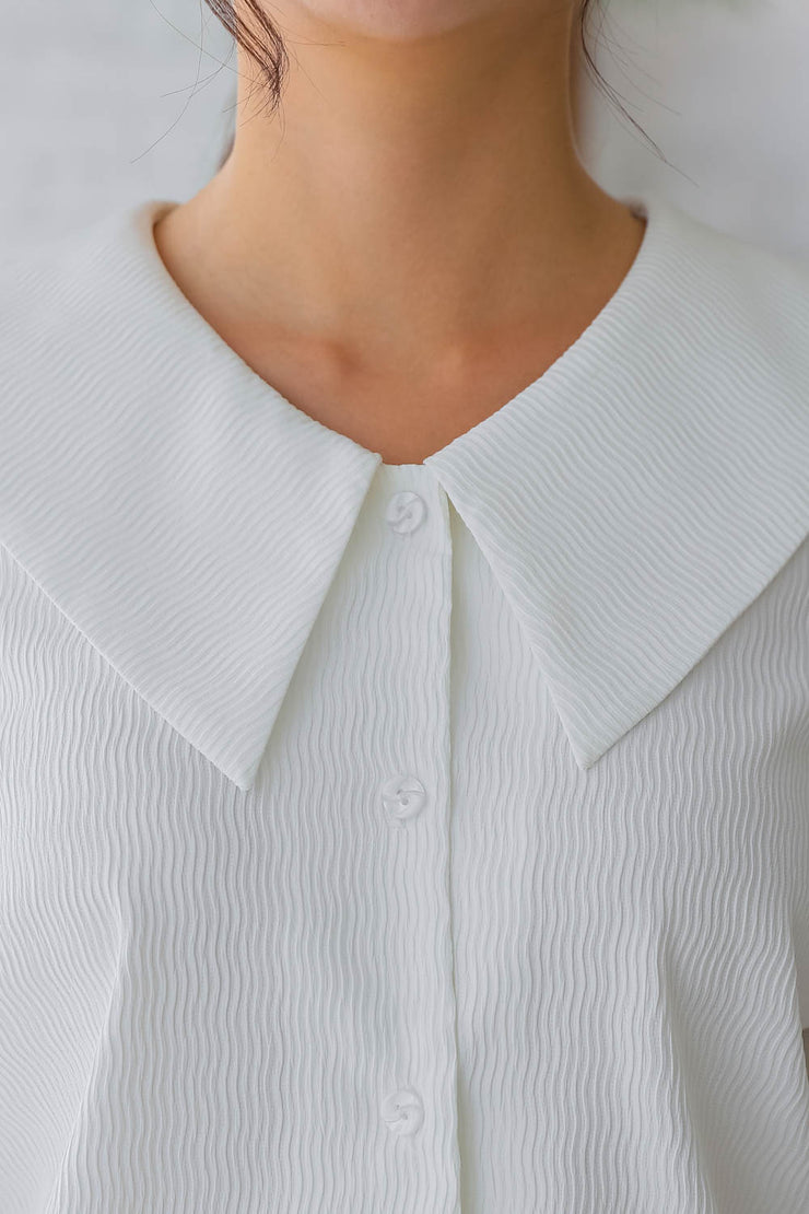 Wide Collared Blouse