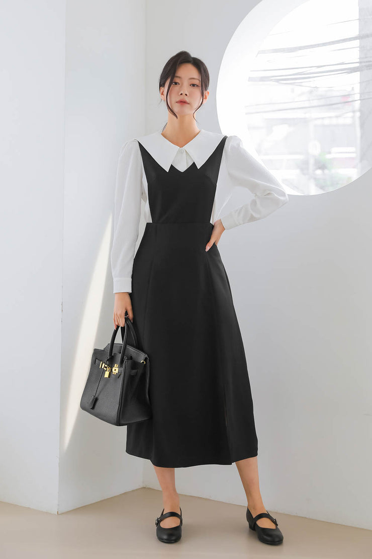 Midi Overall Dress