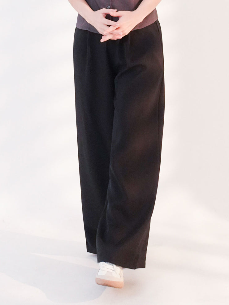 Wide Slacks Black