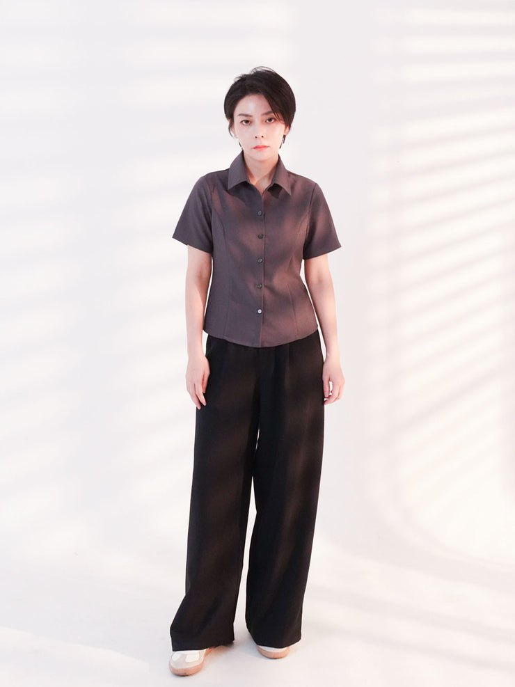 Wide Slacks Black