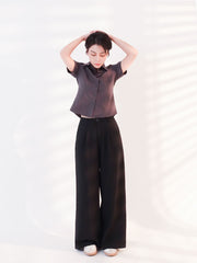 Wide Slacks Black