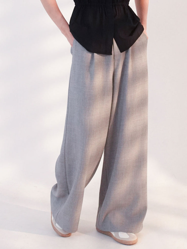 Wide Slacks Grey