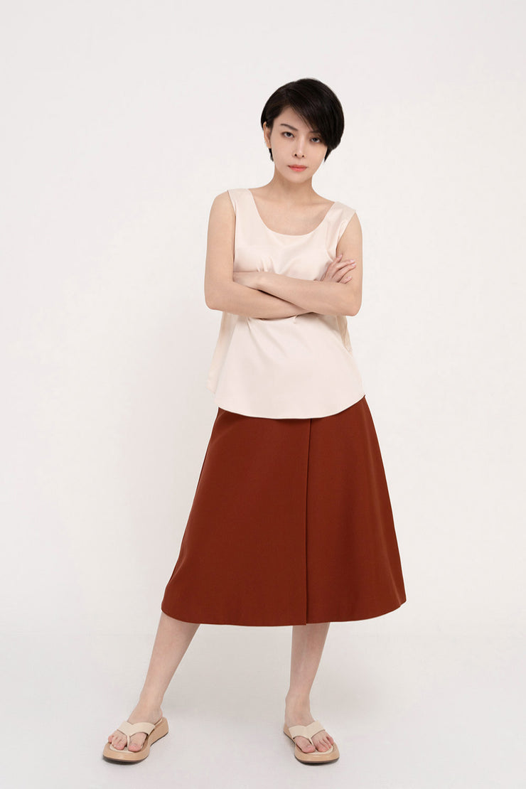 Midi A-Line Skirt