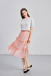 Ribbon Skirt - Pink