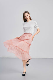 Ribbon Skirt - Pink