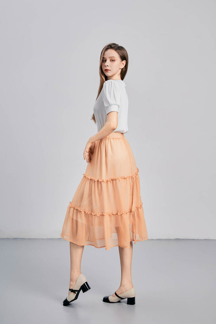 Ribbon Skirt - Yellow