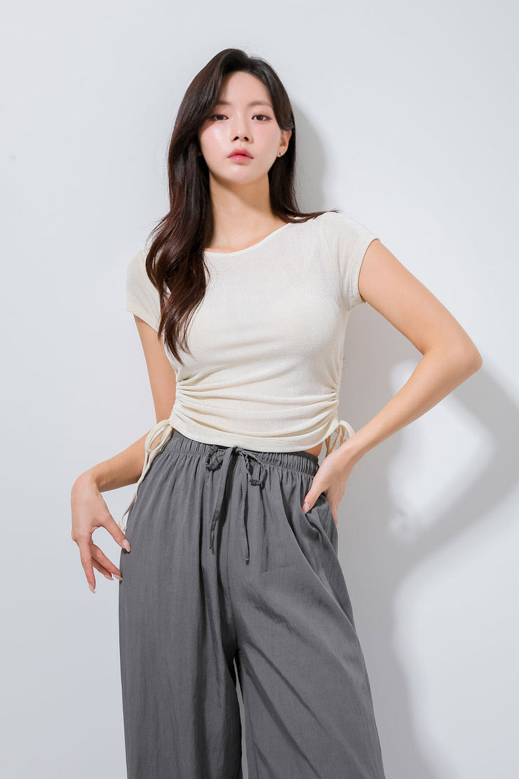 Side Shirring Top