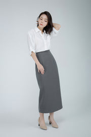 Tucked Long Skirt