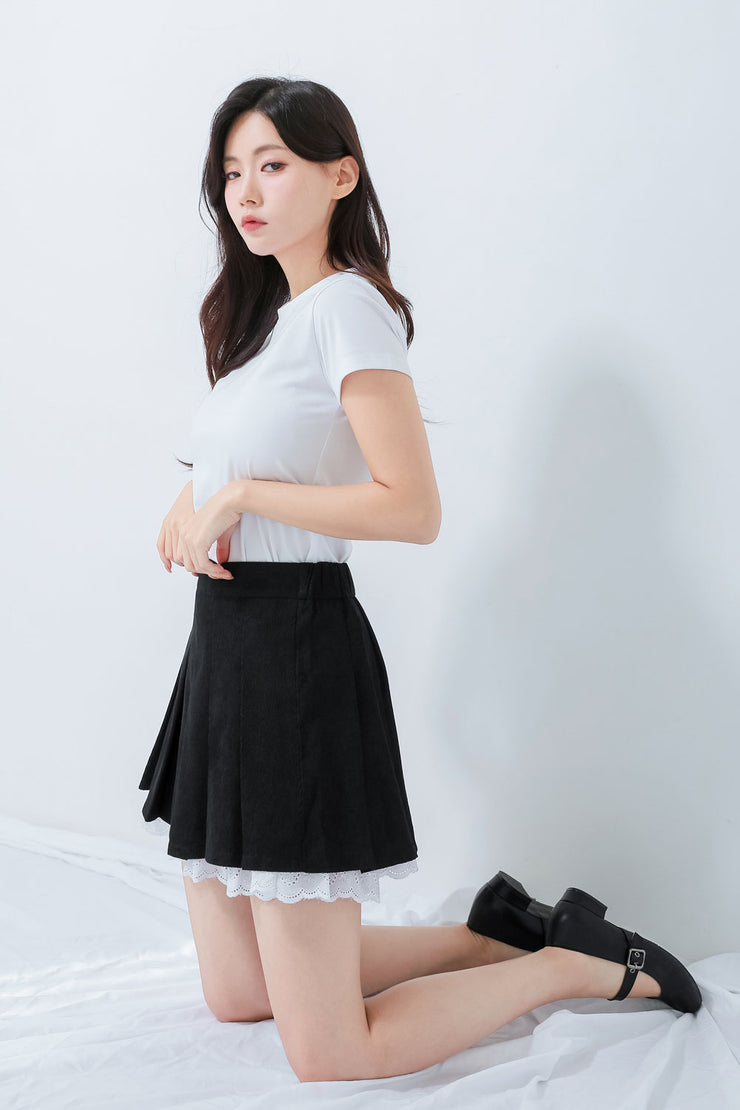 Corduroy Mini Skirt