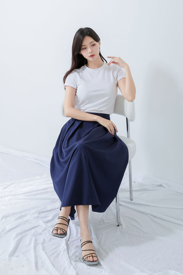 Pleated Long Skirt