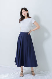 Pleated Long Skirt