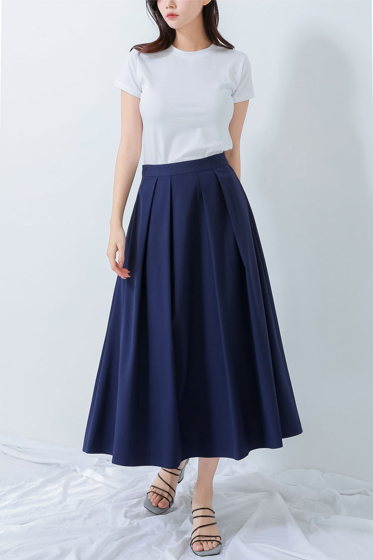 Pleated Long Skirt