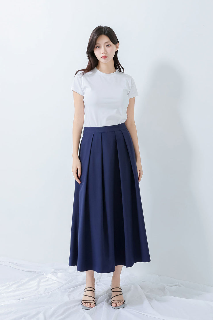 Pleated Long Skirt