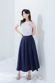 Pleated Long Skirt