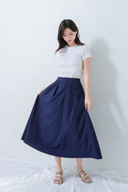 Pleated Long Skirt