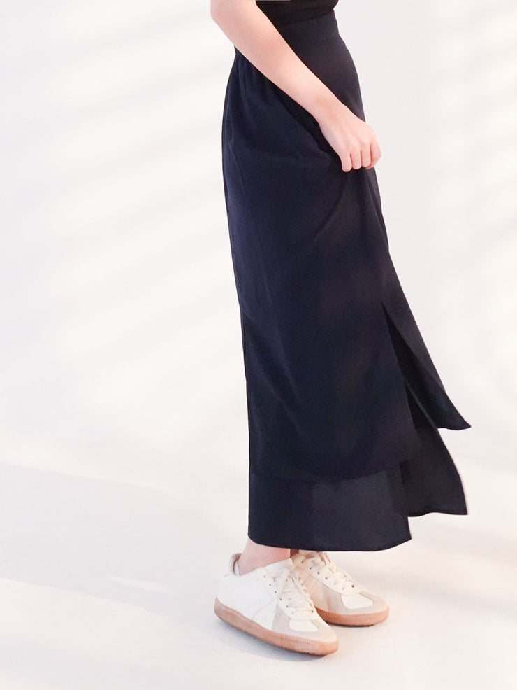 Two Layered Skirt Navy