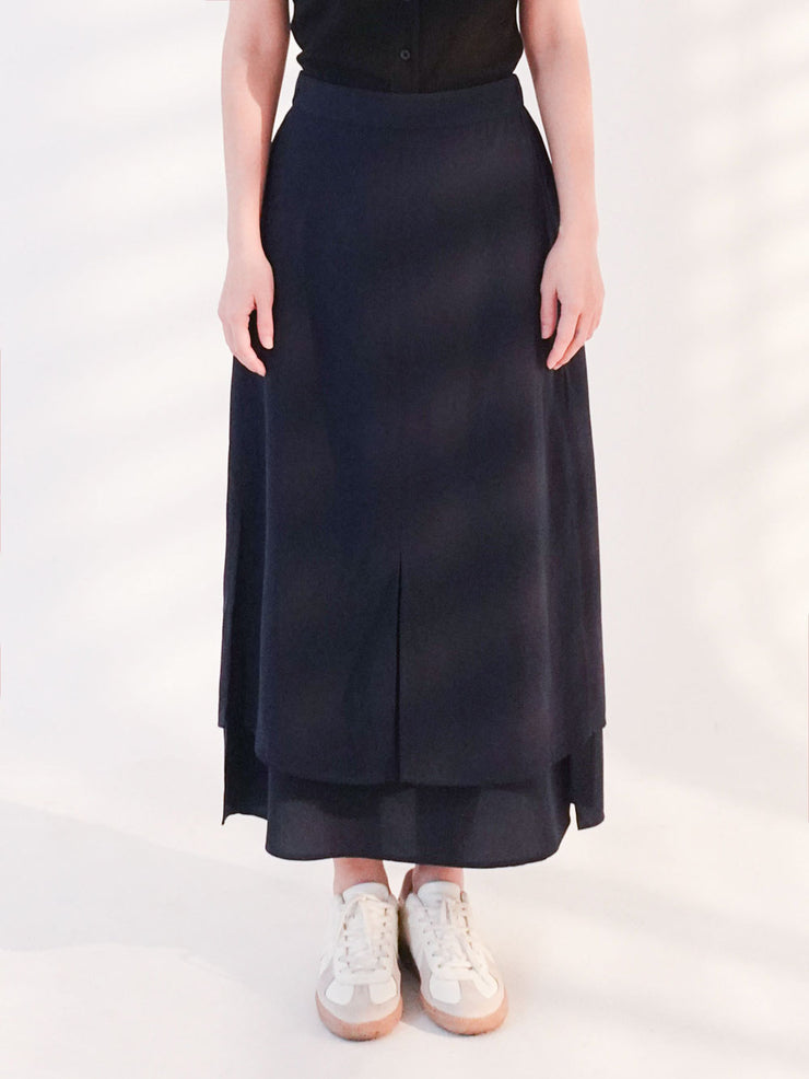 Two Layered Skirt Navy