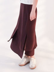 Two Layered Skirt Brown