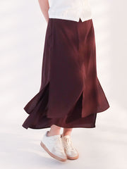 Two Layered Skirt Brown