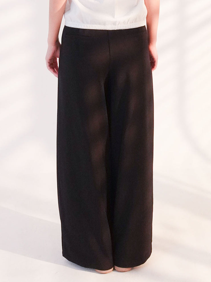 Wide Slacks Black