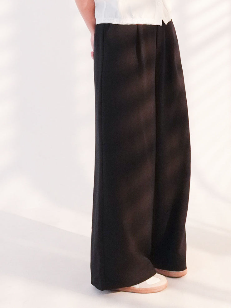 Wide Slacks Black