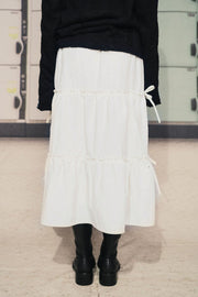 Ribbon Skirt - Ivory